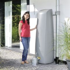 Graf Elegance Wall Water Tank - 400L - Stonegrey