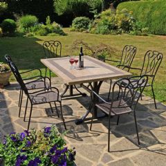 Europa Leisure Charleston Verona 6 Seater Dining Set