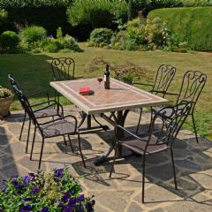 Byron Manor Hampton Verona 6 Seater Dining Set