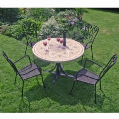 Byron Manor Montpellier Verona 4 Seater Dining Set