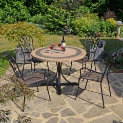 Byron Manor Vermont Verona 4 Seater Dining Set