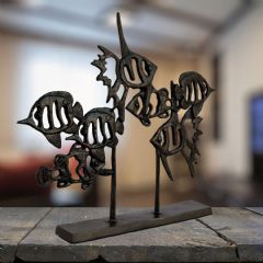 Elur Angel Fish Shoal Iron Figurine