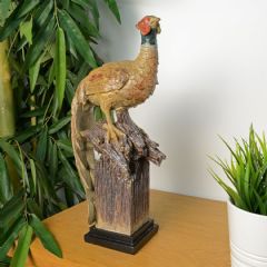 Elur Pheasant Carved Wood Effect Ornament