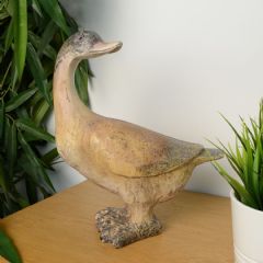 Elur Goose Carved Wood Effect Ornament