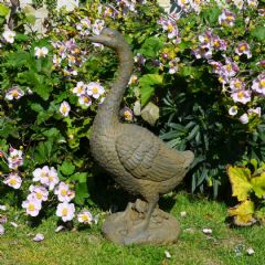 Solstice Sculptures Goose - 70cm - Rust Effect