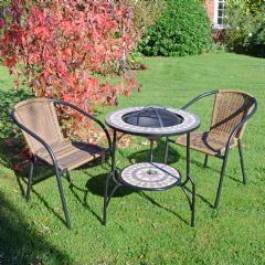 Europa Leisure Brava San Remo 2 Seater Fire Pit Set