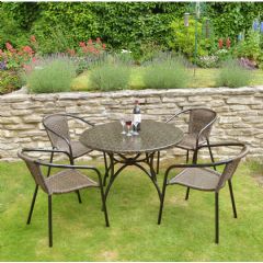 Europa Leisure Fleuretta San Remo 4 Seater Dining Set