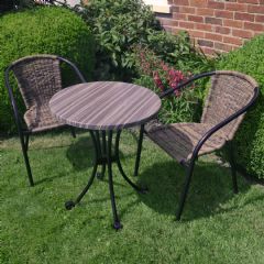 Europa Leisure Kalmar San Remo 2 Seater Bistro Set