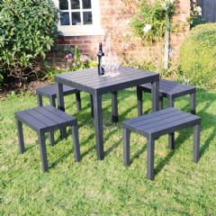 Trabella Roma 4 Seater Square Dining Set