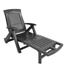 Europa Leisure Porenza Lounger - Anthracite