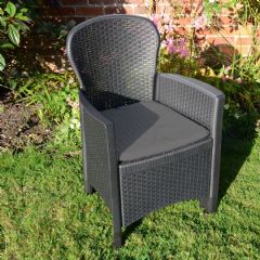 Trabella Sicily Chair - Anthracite - Pack of 2