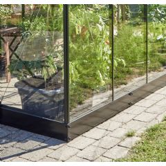 Halls Qube Greenhouse Base - Black - W6ft x D6ft