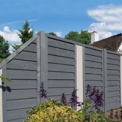 Rowlinson Palermo Screen with Solid Infill - W180 x H90cm