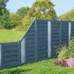 Rowlinson Palermo Screen with Opaque Infill - W180 x H90cm
