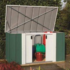 Rowlinson Greenvale Metal Storette with Floor - W6ft x D3ft