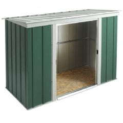 Rowlinson Greenvale Metal Pent Shed with Floor - W8ft x D4ft