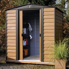 Rowlinson Woodvale Metal Apex Shed with Floor - W6ft x D5ft