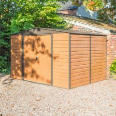 Rowlinson Woodvale Metal Apex Shed with Floor - W10ft x D12ft