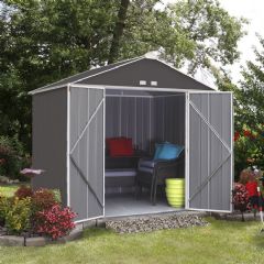 Rowlinson Ezee Metal Apex Shed - W8ft x D7ft