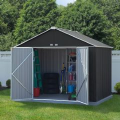 Rowlinson Ezee Metal Apex Shed - W10ft x D8ft