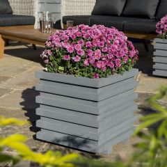 Rowlinson Sorrento Square Planter - W34cm x D34cm x H33cm