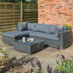 Rowlinson Viena 4 Seater Lounge Set - Grey Weave