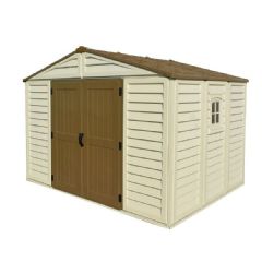 Saffron Plus Vinyl Clad Apex Shed - W10ft x D8ft