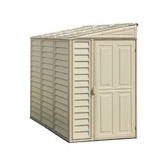 Saffron Vinyl Clad Lean-to Shed - W4ft x D8ft