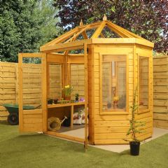Mercia Octagonal Greenhouse - W8ft x D6ft