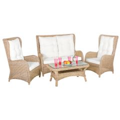 Cozy Bay Kensington 4 Seater Rattan Lounge Set - Four Seasons