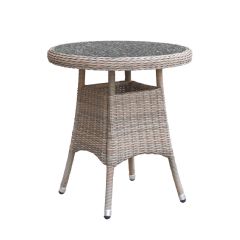 Cozy Bay Eden 2 Seater Bistro Table - Granite Effect Glass