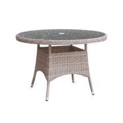 Cozy Bay Eden 4 Seater Dining Table - Granite Effect Glass