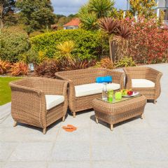 Cozy Bay Jamaica Classic 4 Seater Rattan Lounge Set - Four Seasons