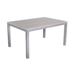Cozy Bay Syn-Teak 6 Seater Rectangle Dining Table - Dark Walnut