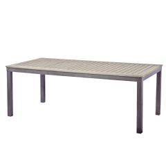Cozy Bay Syn-Teak 8 Seater Rectangle Dining Table - Dark Walnut