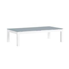 Cozy Bay Verona Coffee Table - White with Frosted Glass