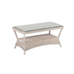 Cozy Bay Rattan Coffee Table - Sand White