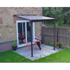 Palram Sierra Patio Cover - W2.3m x D2.3m - Grey