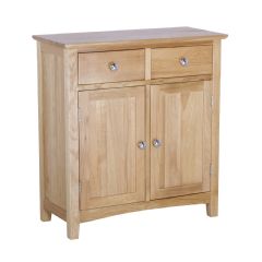 Oseasons Oak Sideboard with 2 Drawers and 2 Doors - Light Oak