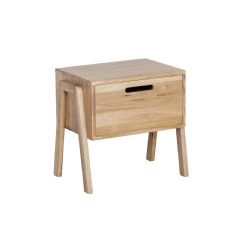 Oseasons Oak Bedside Table with 1 Drawer - Light Oak