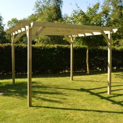 Rutland County Standard Pergola - Light Green