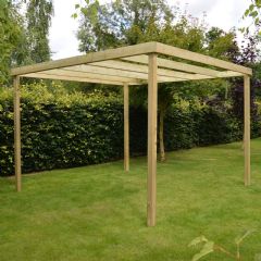 Rutland County Box Pergola - Light Green