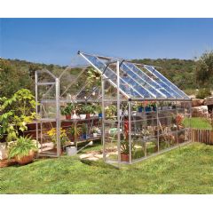 Palram Octave Greenhouse - Aluminium - W8ft x D12ft - Polycarbonate Glazing