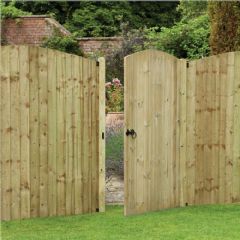 Forest Garden Heavy Duty Dome Top Tongue and Groove 6ft Garden Gate