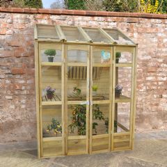 Forest Garden Victorian Tall Wall Greenhouse with Auto Vent - W5ft x D2ft