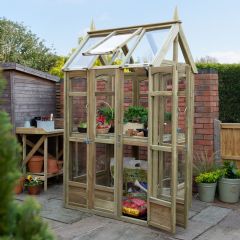 Forest Garden Victorian Walk Around Greenhouse with Auto Vent - W4ft x D3ft
