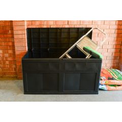 Forest Garden Multi Purpose Storage Box - 320 Litre - Black
