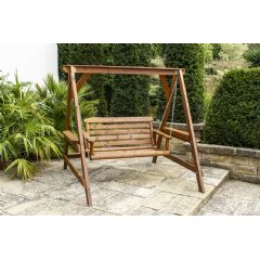 Woodshaw Thornton Rustic 2 Seater Hammock Swing Seat