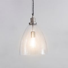 Garden Trading Hoxton Bullet Pendant Light - Satin Nickel
