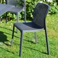 Europa Leisure Bit Chair - Anthracite - Pack of Two